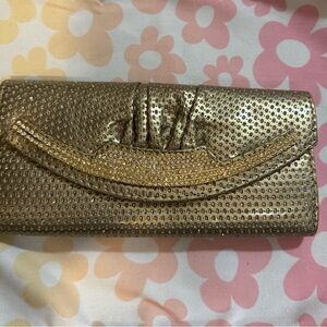 Elegant Gold Clutch Bag